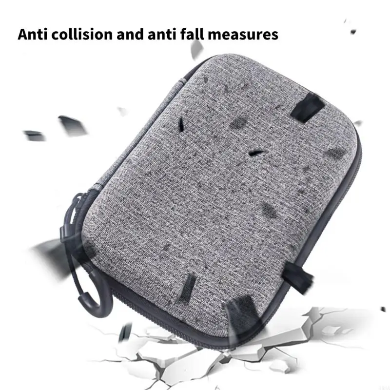 Caixa armazenamento capacidade para o BOTEPIN Voice Recorder Hard Shell Transporting Bag R58a