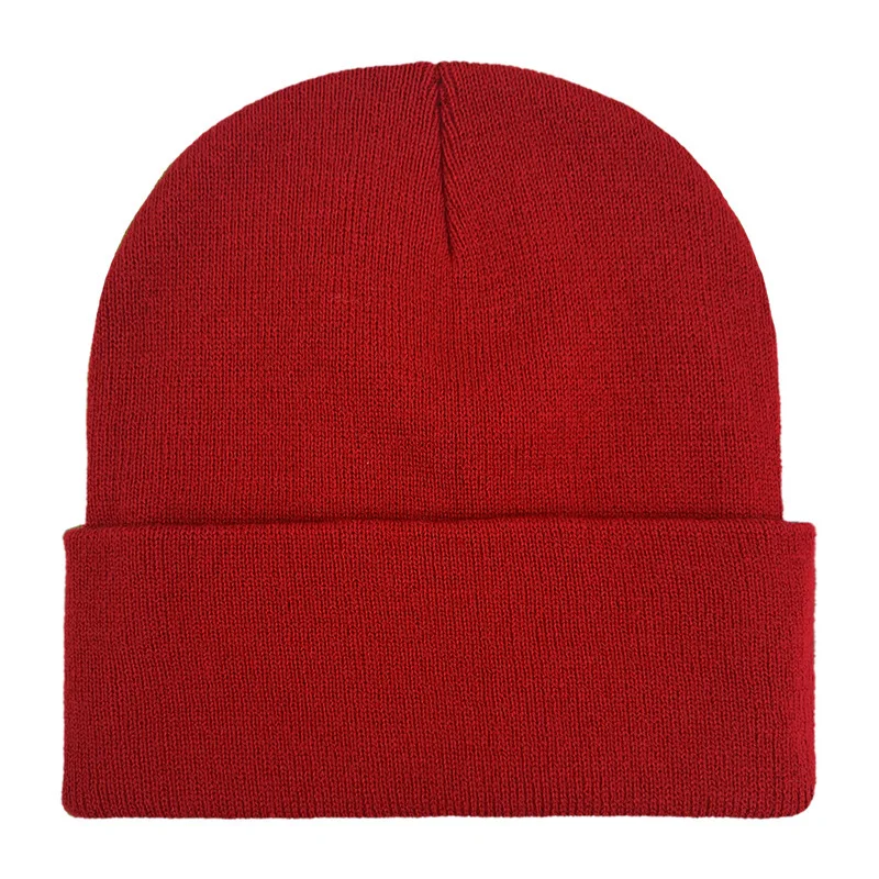 Angepasst Gedruckt Logo Männer Warm Halten Bördeln Kalte Hüte Frauen Outdoor-Mode Vielseitig Einfarbig Einfache Gestrickte Kappen – Detail 20