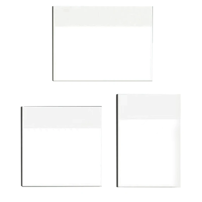 واضح ملاحظات منصات مجموعة ، مقاوم للماء ، ذاتية اللصق ، شفافة ، انظر من خلال ، مجموعة ملاحظات لاصقة للمدرسة والمكتب ، 3 أحجام ، 30 قطعة