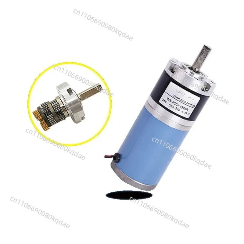 45mm 12V‑24V Reversible Planetary Gear DC Motor,8mm Shaft Variable‑Speed Industrial Drive Hardware Assembly Parts