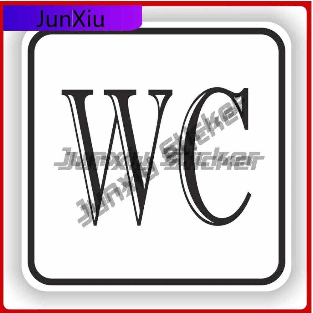 

Wc Toilet Symbol Sign Vinyl Personalized Stickers Funny Decorations Home Custom Decals Car Rear Suv Camping Brand Sticker For Ca