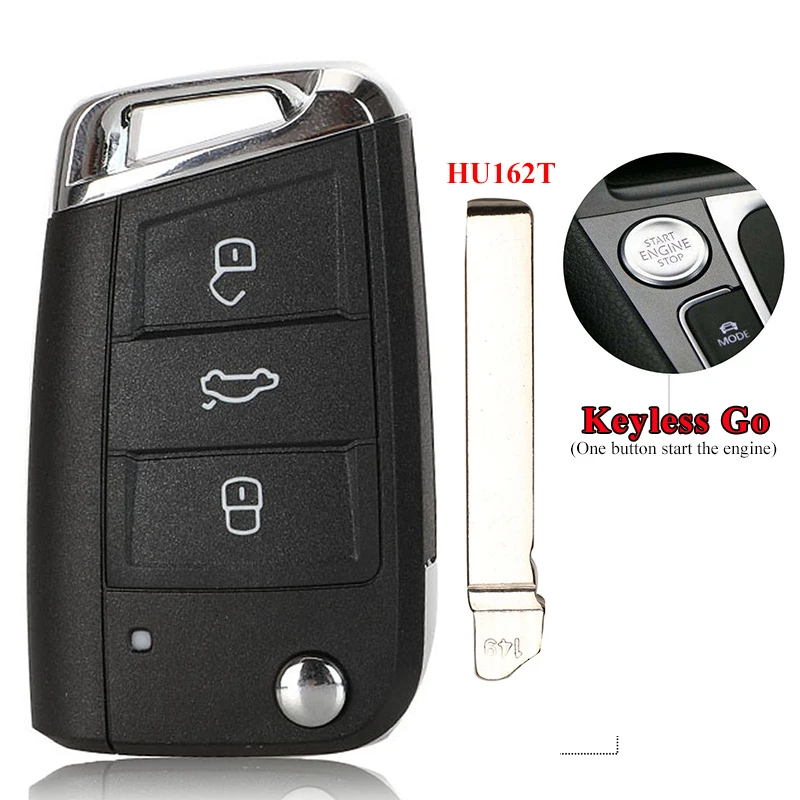 Auto-Funkschlüssel 434 MHz Megamos AES MQB für VW Seat Leon Ateca Golf7 MK7 Touran Polo Tiguan Skoda Octavia 5G 6959752 AB BB 6V 0959752