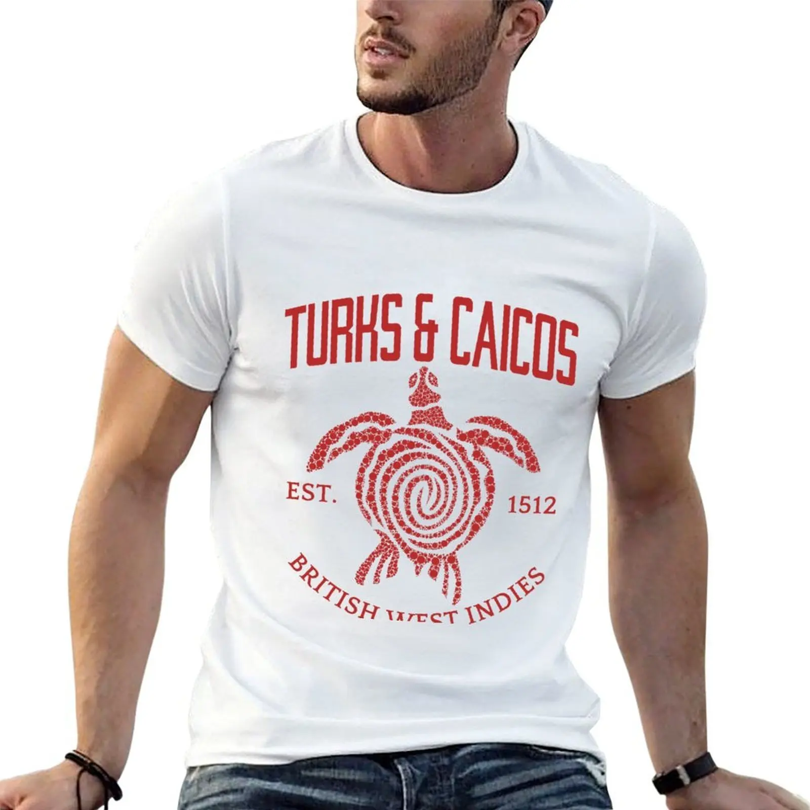 

Turks and Caicos islands T-Shirt graphic t shirts for man funny t shirts cotton T-Shirt