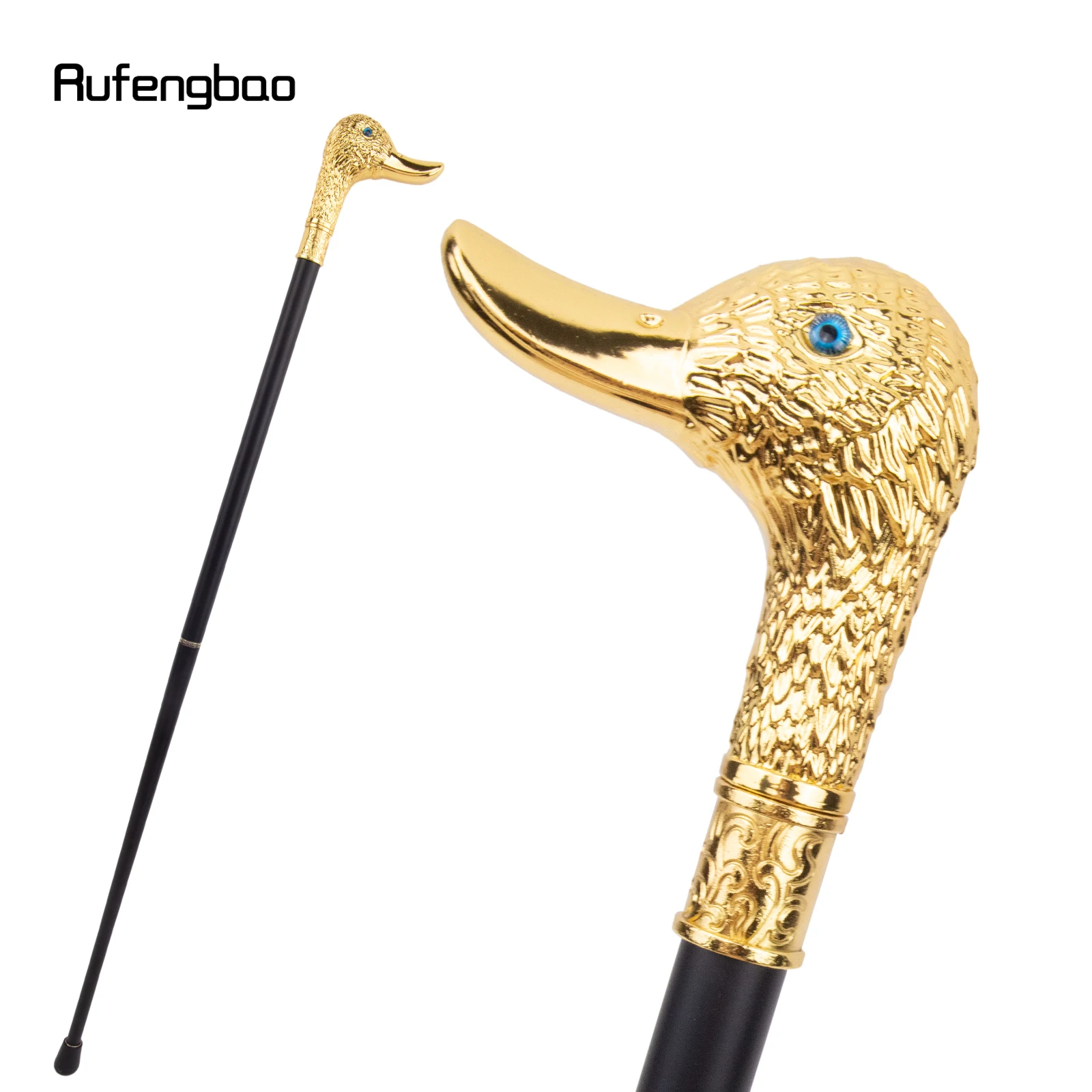 Golden Duck Head Fashion Walking Stick Decorative Stick Cospaly Vintage Party Fashionable Walking Cane Crosier 95cm