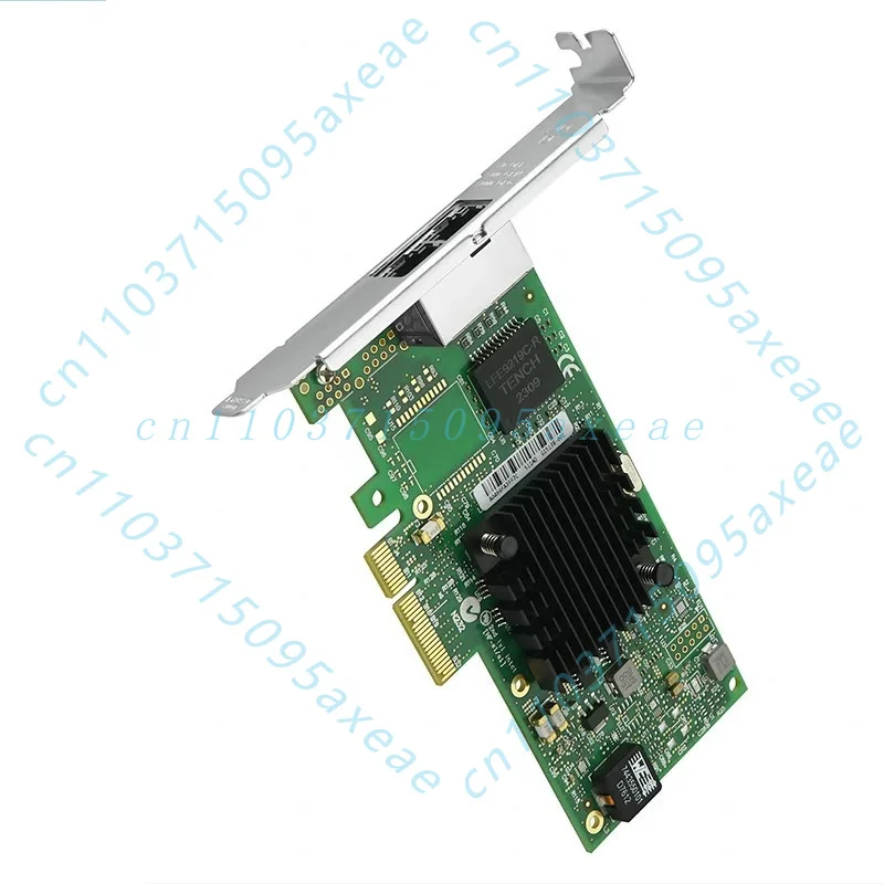 For Intel I350-T2 Chip PCI-E X4 Dual Port Gigabit Ethernet Network Interface Card Industrial 2x RJ45 10/100/1000Mbps