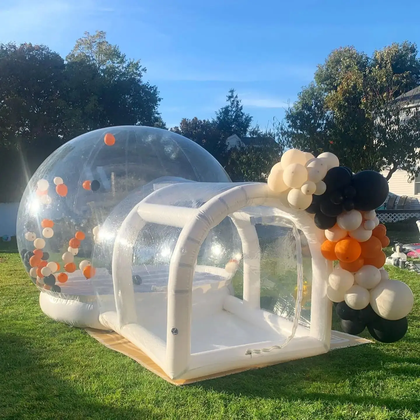 Hot Selling Transparant Opblaasbare Iglo Tent Opblaasbare Bubble Bounce Huis Ballon Koepel Huis Voor Ballon Evenement