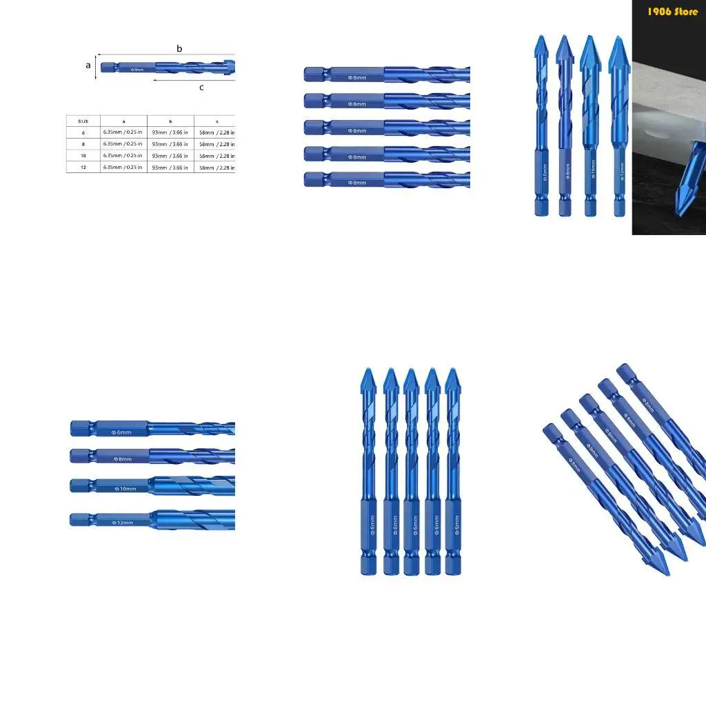 

U1JB Excentric Twist Drill Bit Bit Bit Bit Bits 6/8/10/12 мм
