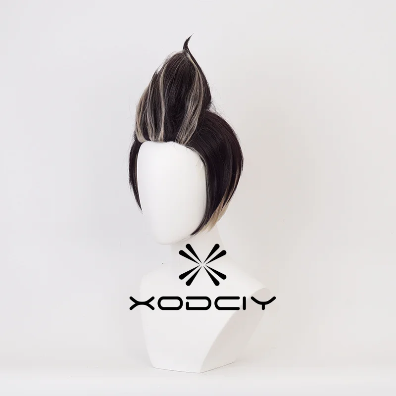 Tanaka Gandamu Cosplay Perücke Hitzebeständige Halloween Party Kurze Cosplay Haar Peruca + Perückenkappe