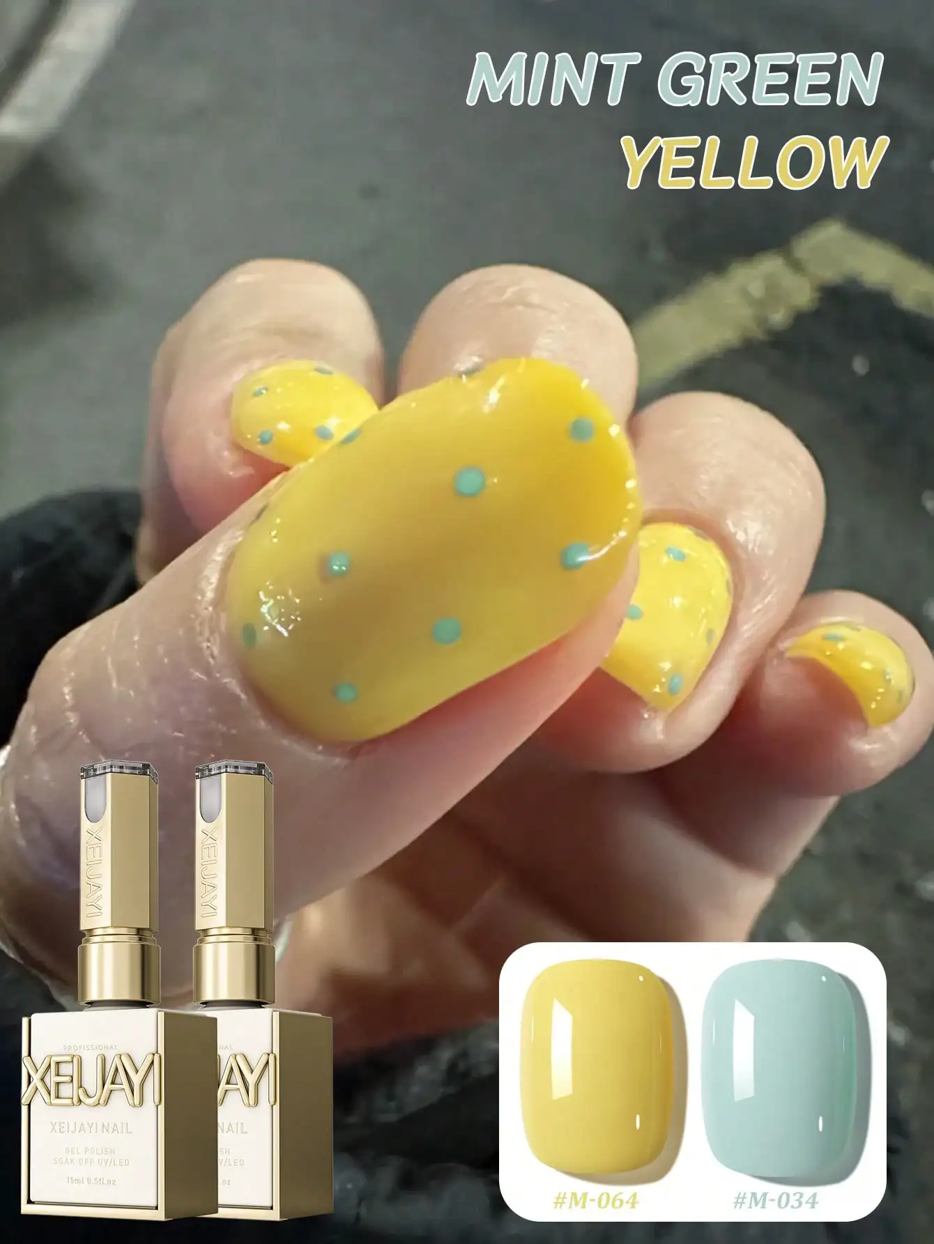 

XEIJAYI 2Pcs Fashion Nails Art Nail Gel Polish Soaking UV LED Nail Gel Salon Female Nail Art Tools Fashion Nails