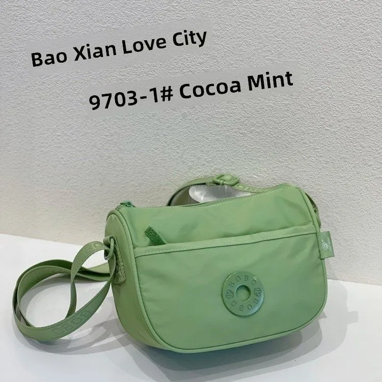 

Faionable Lightweight Nylon Waed Canvas Water-Resistant Crossbody Bag for Women Casual oulder Bag with Zipper Closure