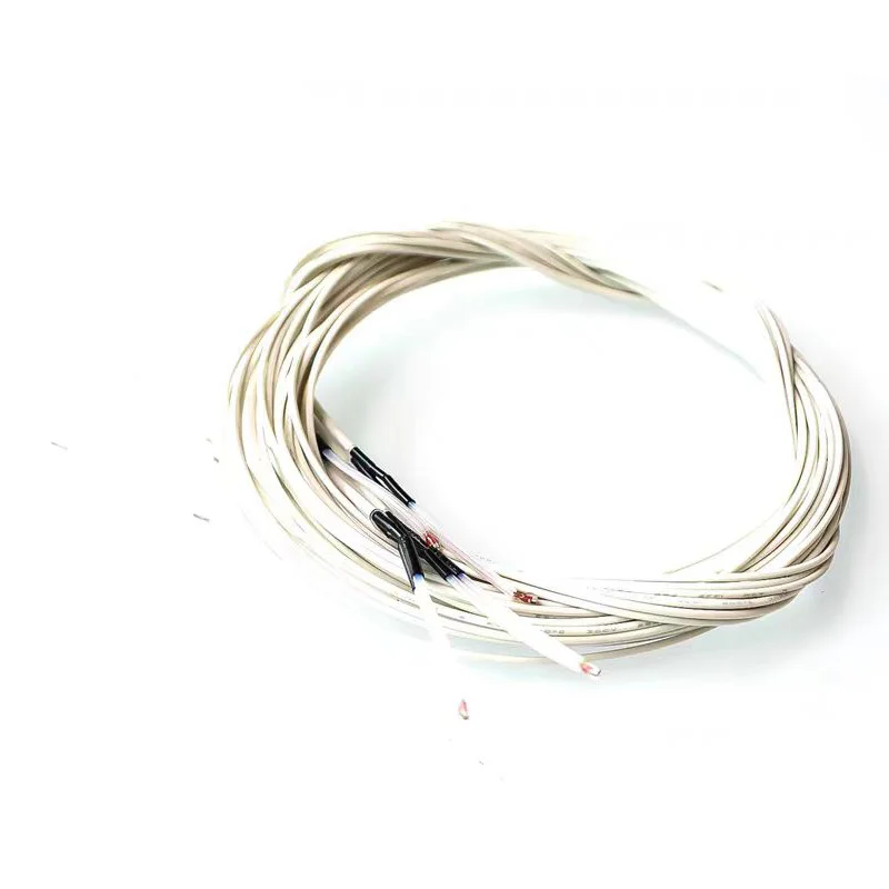 Односторонний стеклянный герметичный термисторный датчик температуры NTC, 3D-принтер, 100 К, 1% 3950, сопротивление 200 градусов