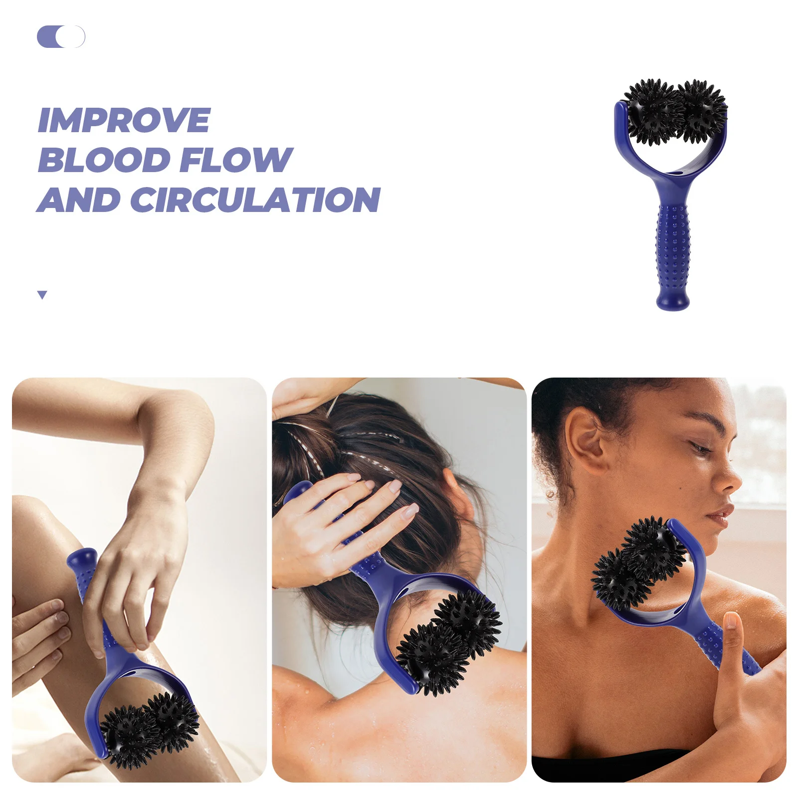 

Massage Roller Leg Muscle Massager Durable Body Roller Tool Muscle Recovery Pain Relief Home Office Use Back Massager