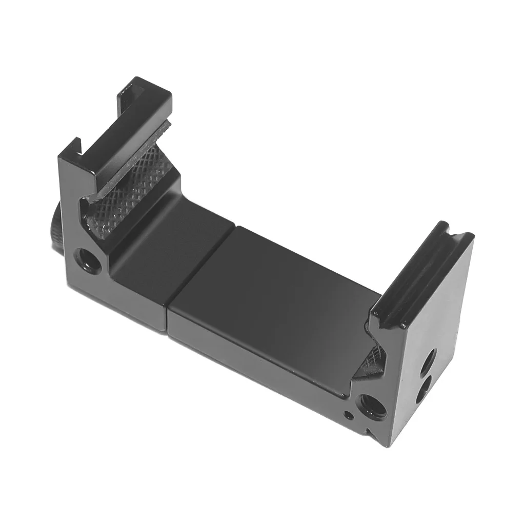 BGNing Aluminium Handy Stativ Halterung Klemmhalter Clip mit 1/4" Blitzschuh Halterung für Smartphone Vlog Licht Video Zubehör – Detail 8