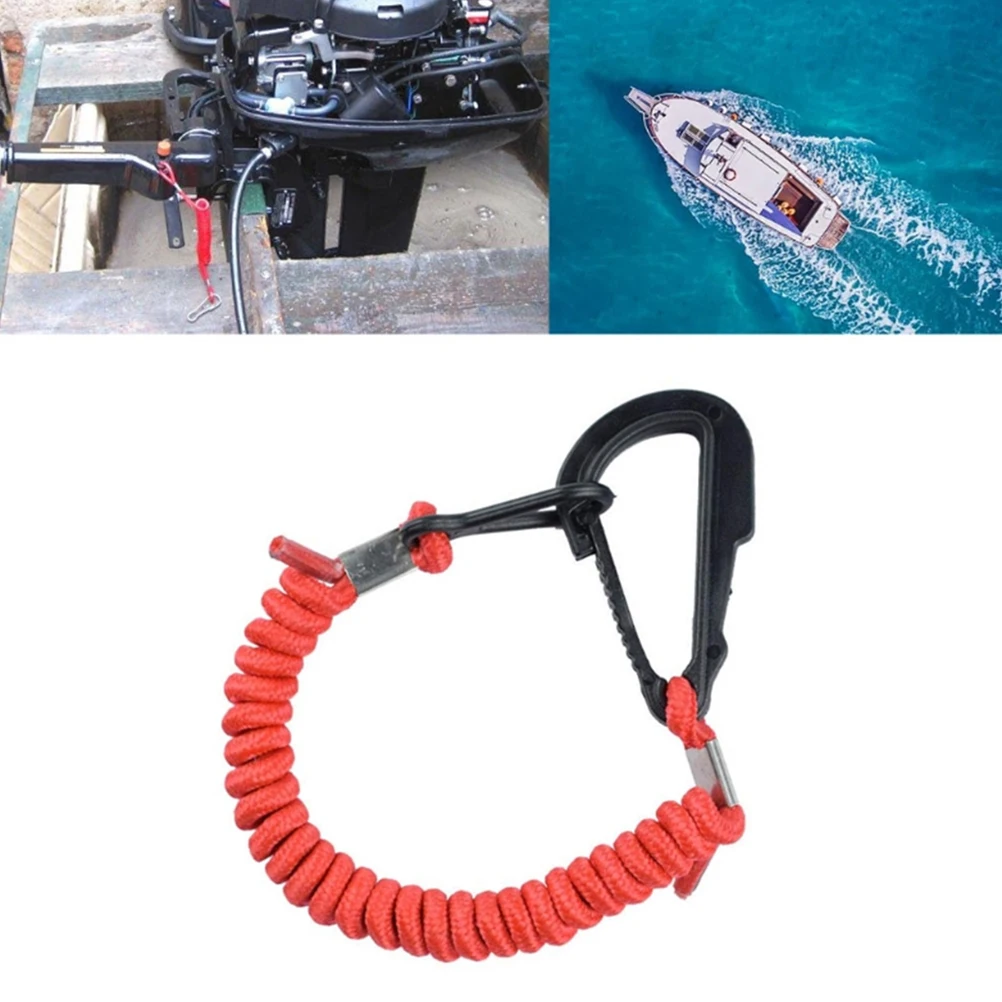 

Stripe Outboard Engine Shut-off Rope Lanyards Marine Ignition Cord Nylon Boat Emergency Stop