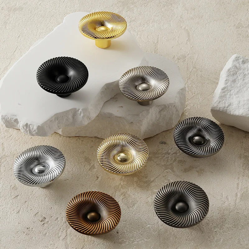 Aluminum alloy cabinet door handle single-hole round heart-shaped drawer for shoe cabinet, wardrobe furniture small pull handle