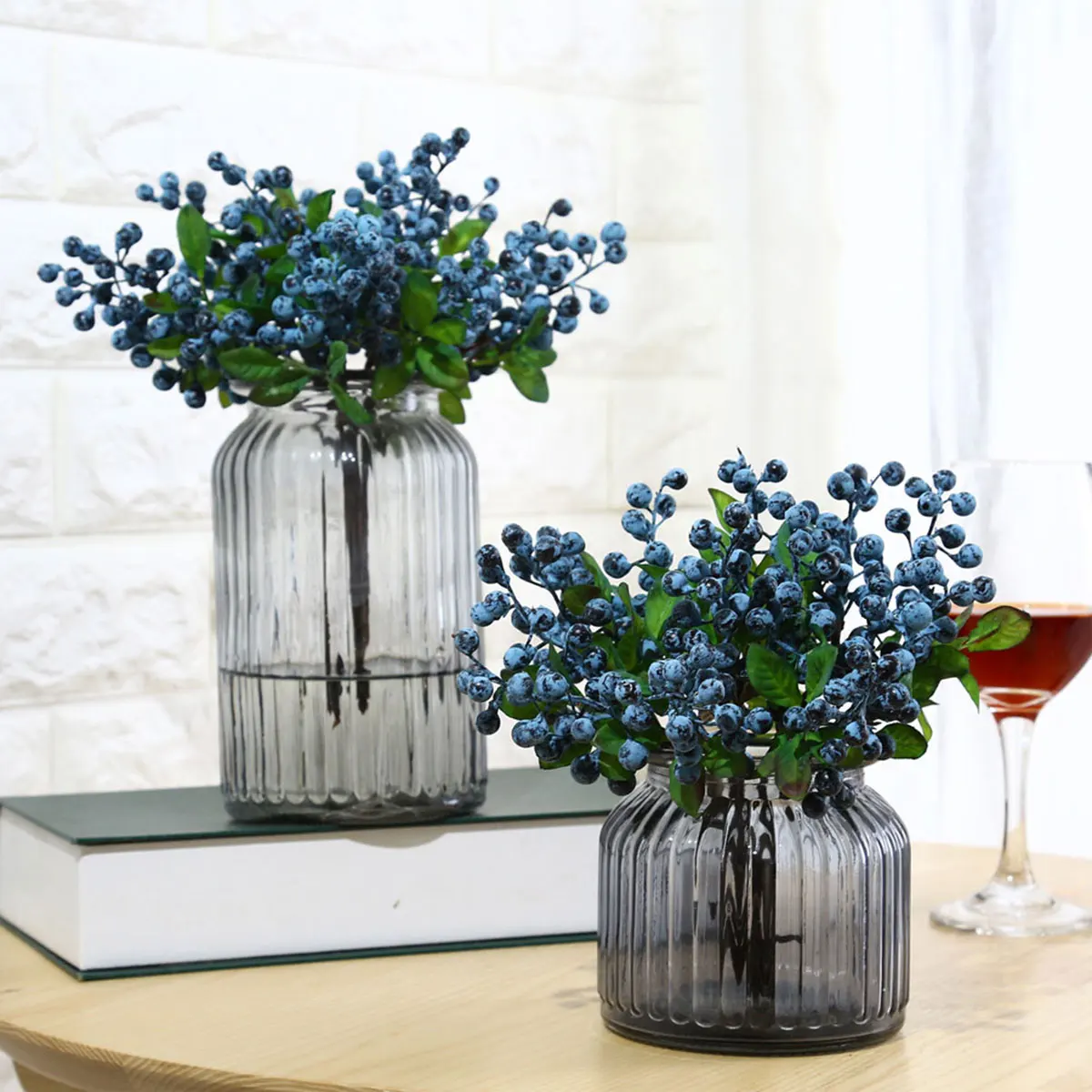 

Simulation Berries Lifelike Realistic Decorative Fruit for Wedding Party Office Church Altar Coffee Shop Decor