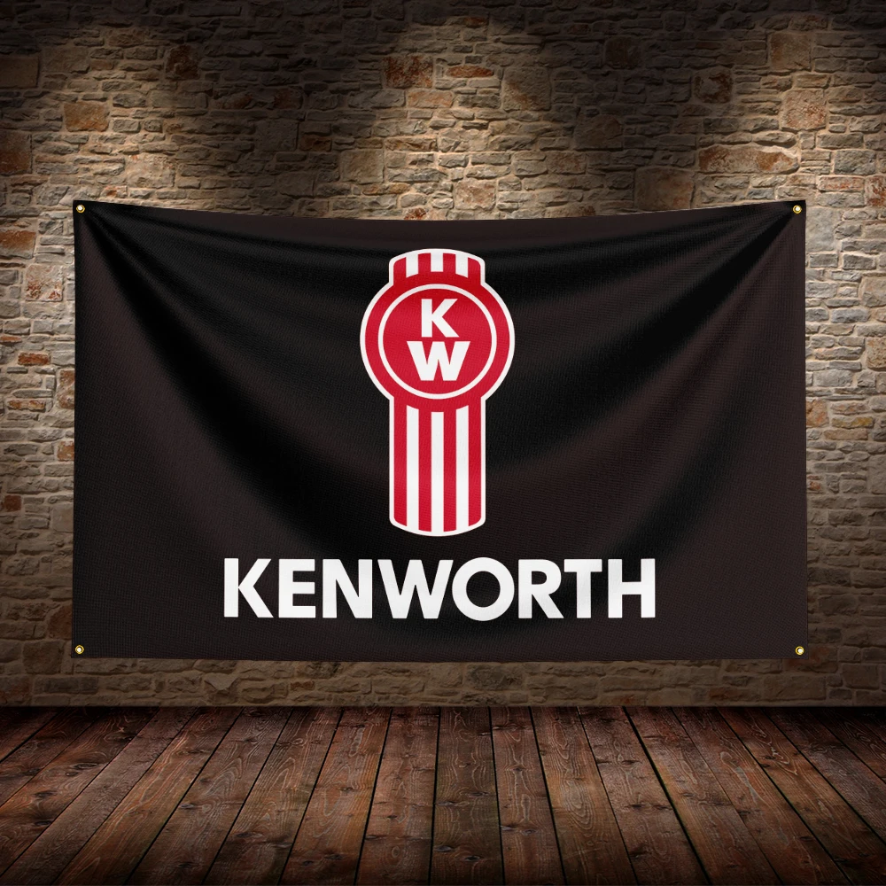 3x5 Ft K-Kenworths Racing  Flag Polyester Printed Car Flags for Room Garage Decor