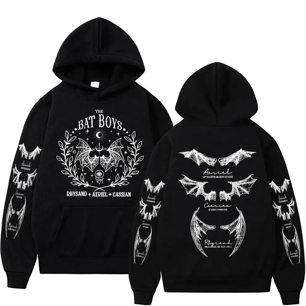 

The Bat Boys Rhysand Azriel Cassian Graphic Hoodie Men Women Art Aesthetic Fashion Sweatshirt Men's Vintage Oversized Hoodies