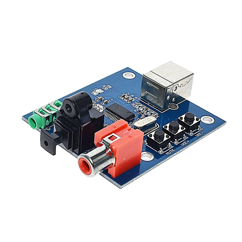 B18B USB DAC für Raspberry Pi Raspbian Raspbmc PCM2704 Chip, USB-Stromversorgung, Glasfaser-Koaxial-Analog-Ausgänge, funktioniert auf Windows 7