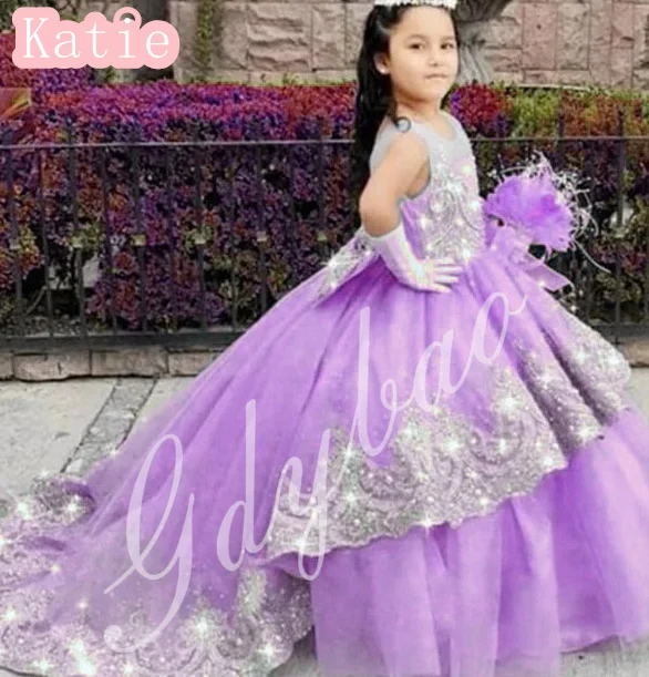 Vestidos de niña de flores amarillas para boda, apliques de perlas con lazo, sin mangas, fiesta de cumpleaños para niños, vestido de baile de primera comunión