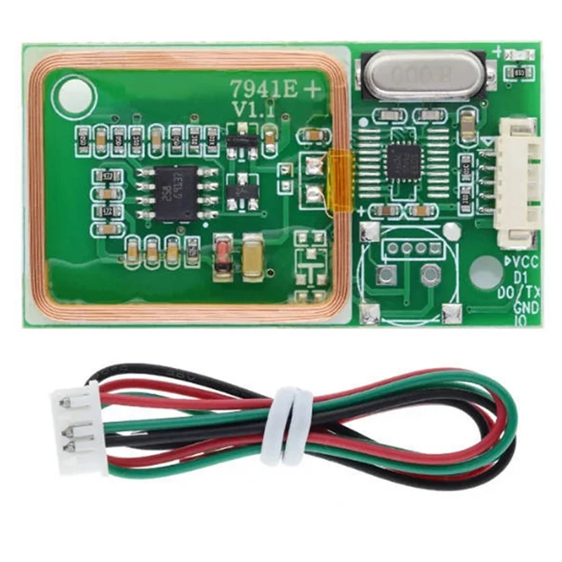 

[LXYA68Z!] For IC Card PCB Attenna Sensor Kit RFID UART Reader Wireless Module 3Pin 125Khz EM4100 8CM DC 5V Card Reading