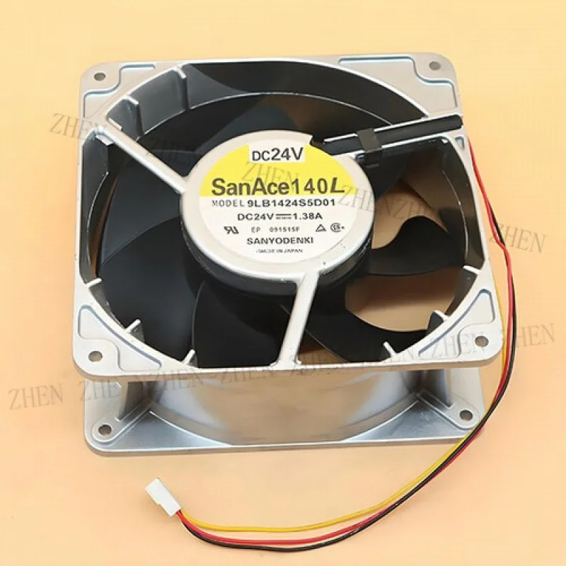 Y  1 Pc. New FOR  SanAce140L 9LB1424S5D01 Cooling Fan 14050 DC24V 1.38A 14CM 3Pin