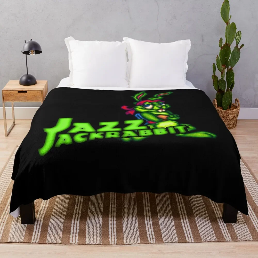 Jazz Jackrabbit - Classic Sprite with Logo Essential Throw Blanket halloween Retros christmas gifts Blankets