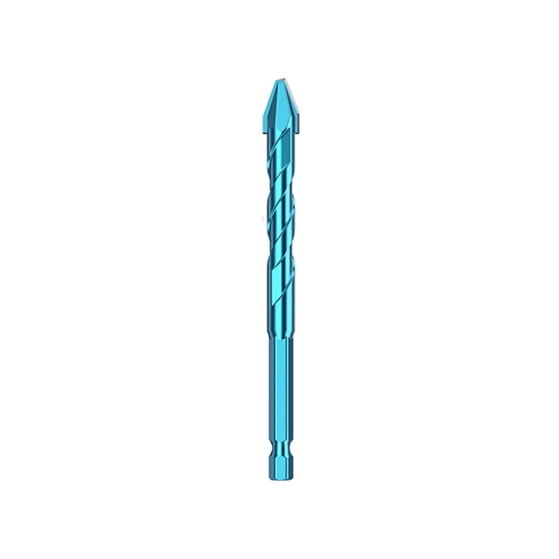 

10Pcs Tile Bit Blue Spade Drill Bit Set High Hardness Eccentric Drill Cordless Drill Power Tools Accessories