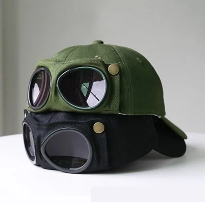 Aviator Hat Summer Personality Glasses Baseball Cap Unisex Sunglasses Male Cap Baseballcap Boys Cap Motorcycle Accessories