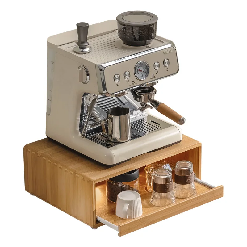 

Выдвижная пылезащитная подставка для хранения чашек для кухни, дома, кофемашин, микроволновых печей, столов и столешниц