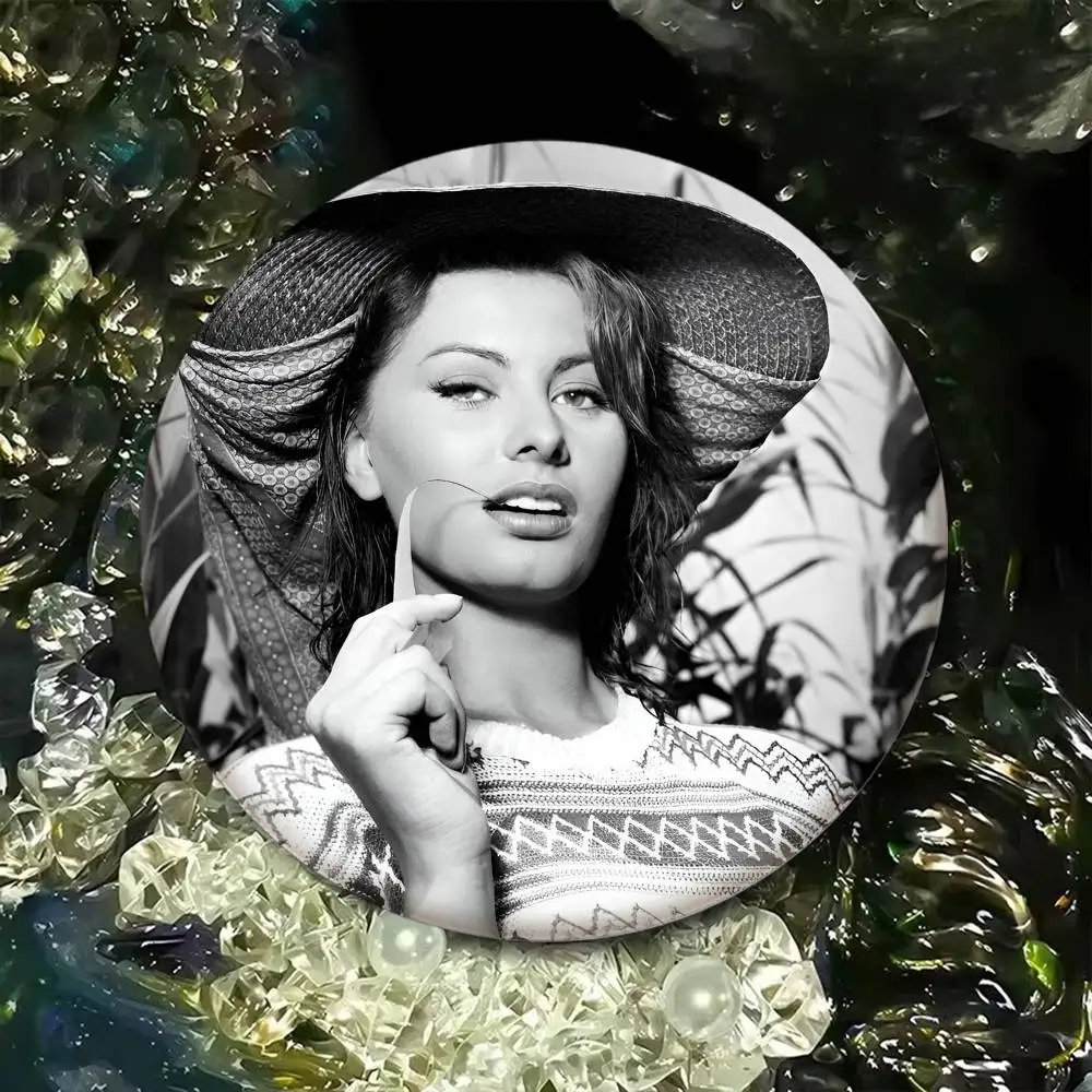 أنيمي صوفيا لورين شارة صفيح عملة بروش الملابس على ظهره اكسسوارات التلبيب دبوس #5