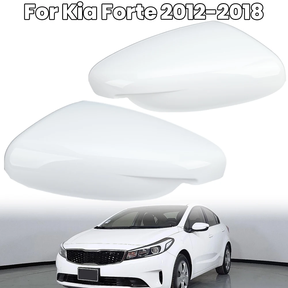 

Крышка зеркала заднего вида для Kia Forte Cerato K3 2012 2013 2014-2018, белая с пряжкой, крышка бокового зеркала, автомобильные аксессуары