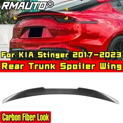 Per KIA Stinger 2017-2023 Body Kit posteriore tronco Spoiler in fibra di carbonio Look Sport Style posteriore tronco Spoiler ala posteriore accessori auto