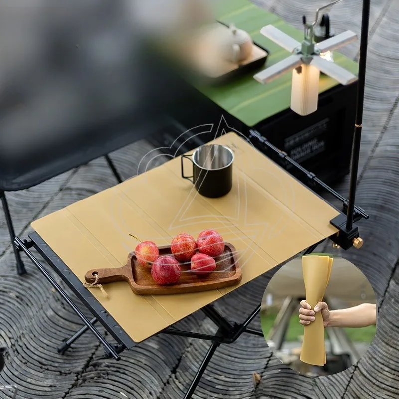 Portable Foldable Silicone Table Mat Heat Resistant Waterproof Non-Scald Camping Picnic Placemat
