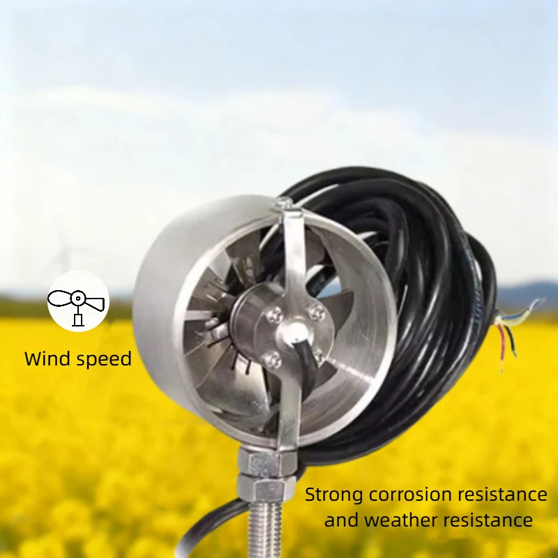 Veinasa-IWS01 Stainless Steel Digital RS485 Impeller Wind Speed Sensor Anemometer for Wind Turbine