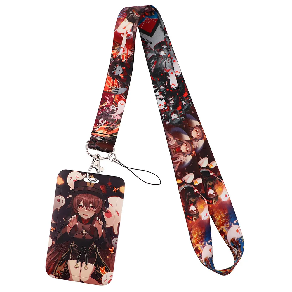 All roles Genshin Impact Mobile phone Rope card holder Public transport work card Student card Factory card Exhibition Student image 5