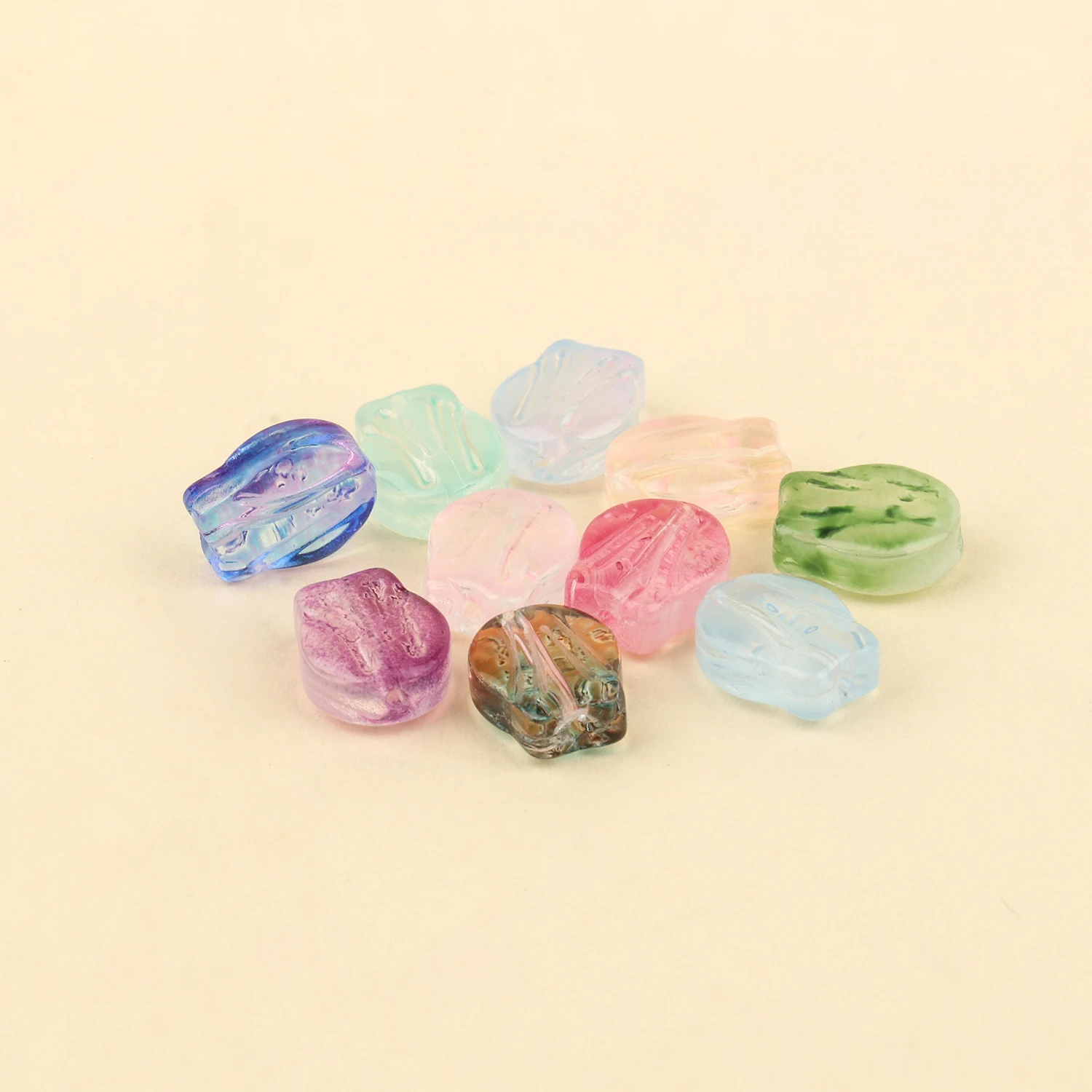 10x8mm Tulip Flower Shape AB Clear Czech Lampwork Crystal Glass Spacer Bead For Jewelry Making Diy Needlework Bracelet