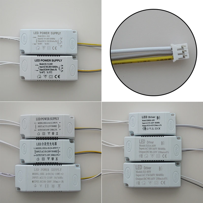 LED Driver 230/250mA 8-24W 24-36W 36-48W 12-24W 24-40W 36-50W LED Constant Current Driver Power Unit Supply For Transformer image 6