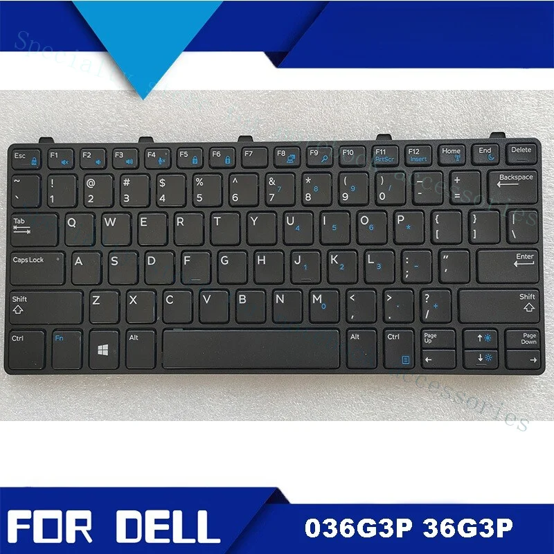 

Клавиатура для ноутбука A+ 036G3P 36G3P для Dell Latitude 3180 3190 3380