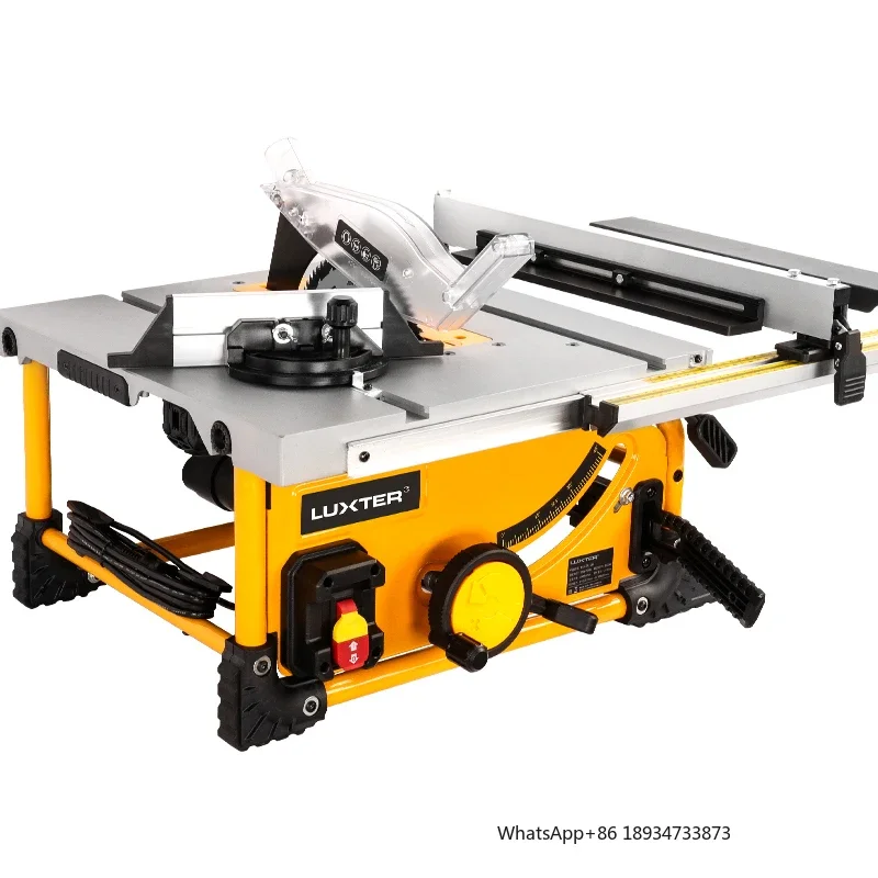 220V Retail sell LUXTER 210mm 1500W Wood /Aluminum Cutting Portable Table Saw For Woodworking