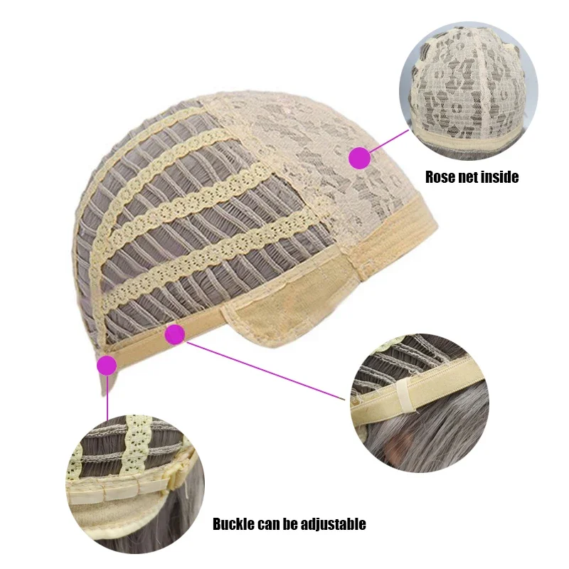 Game Movie Hermione Granger Brown Curly Anime Cosplay parrucca con frangia capelli sintetici ragazze donne parrucche per feste di Halloween