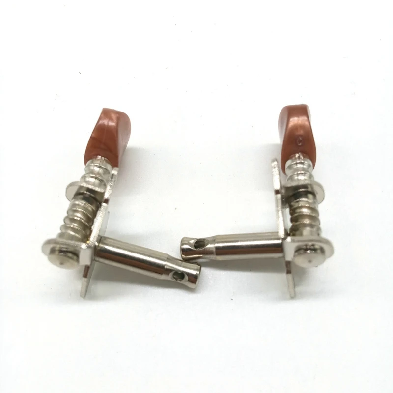 2R2L Metal Ukulele Locking String Tuner Guitar Tuning Peg Machine Head With Brown Head Pegs For Ukulele Guitar Part