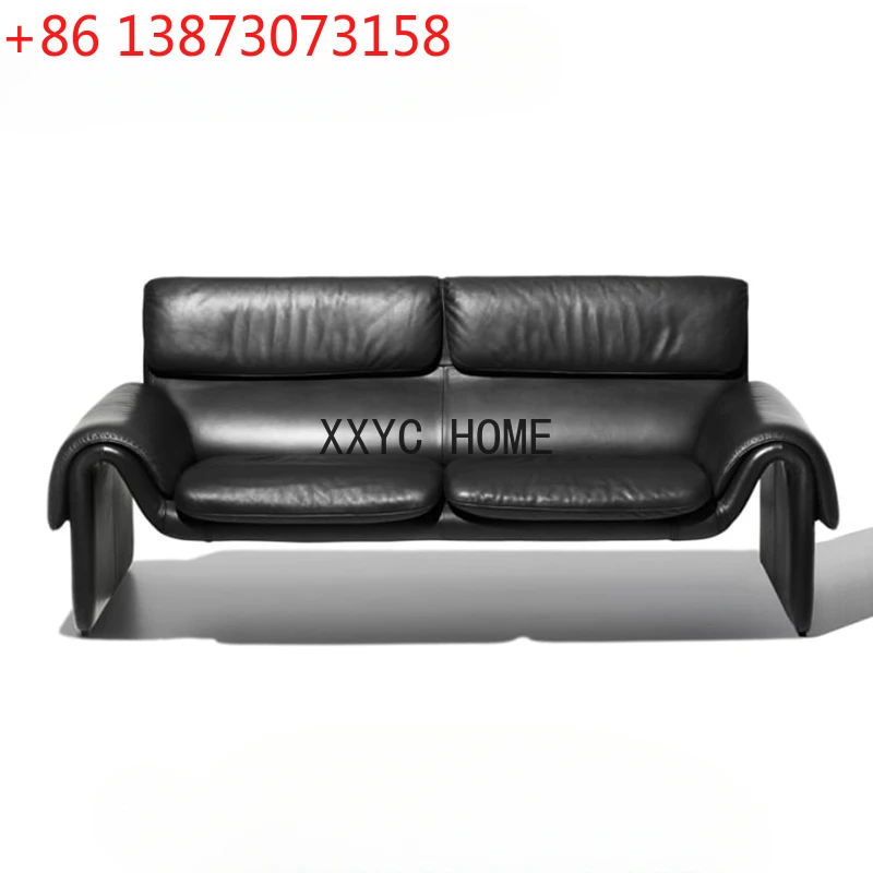 

Moderne Luxe Ontwerper Creatieve Mode Stille Stijl Echt Leer Unieke Kussen Zachte Kussen Armleuning Bank