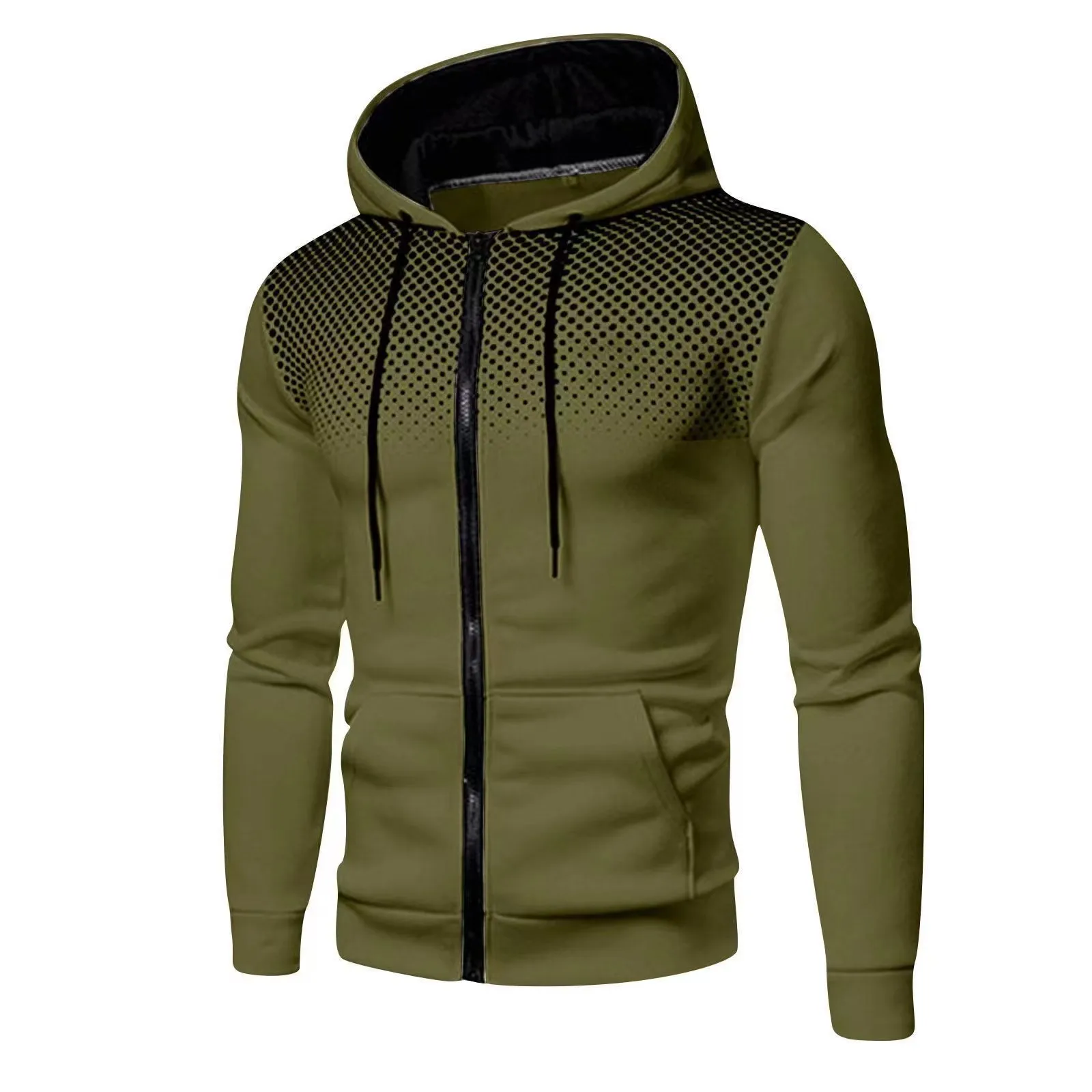 2024 new Men\'s Jacket Hooded Coat Cool Casual Zip Sweatshirt Sportswear Fashion Jacket Men\'s Jacket Hoodie