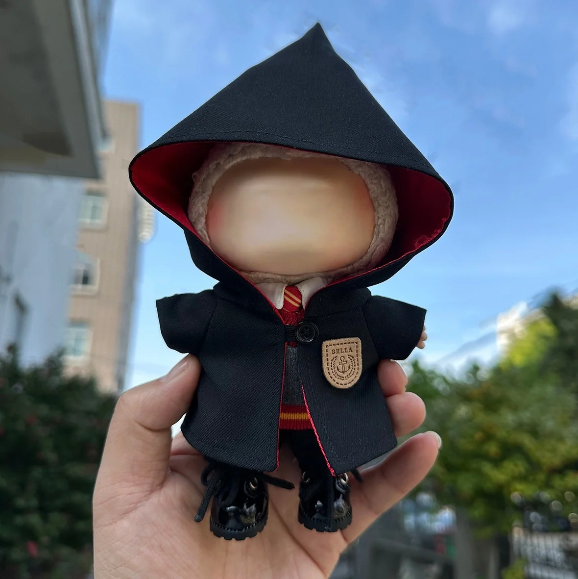 New Lafufu 17cm Clothing For Doll Magic Academy Clothes Set Pendant Doll's Decoration Hog Warts School Uniform Potter