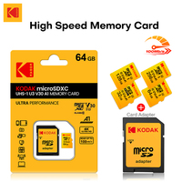 Kodak Original SD Memory Card 256gb 128gb 64gb 32gb Micro Flash sd Card 100MB/s C10 U3 Storage 4K HD Video For Camera Drone