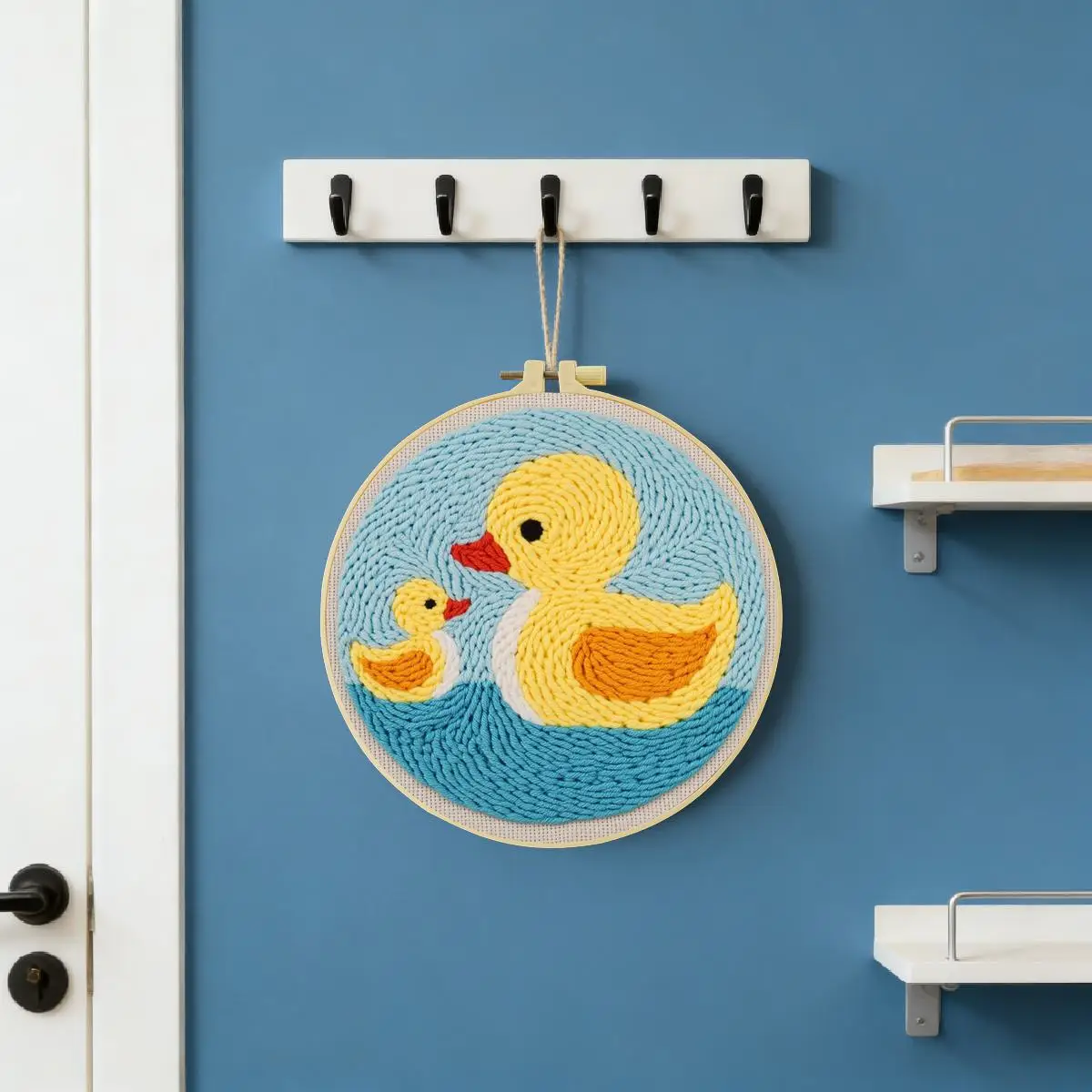 20X20CM/7,87 Zoll Tier - Ente Stanznadel-Stickerei-Set, Stickerei-Kit, Gestrickte Stickerei, DIY Handgemachtes Geschenk, Nadelkunst – Detail 6