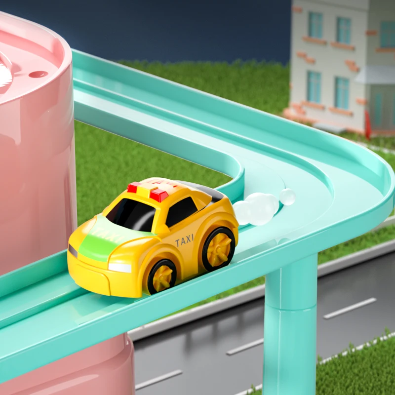 Giocattoli da pista per auto per bambini, parcheggi avventura, auto da pista Puzzle, giochi di salvataggio urbano, giochi per auto educativi in età