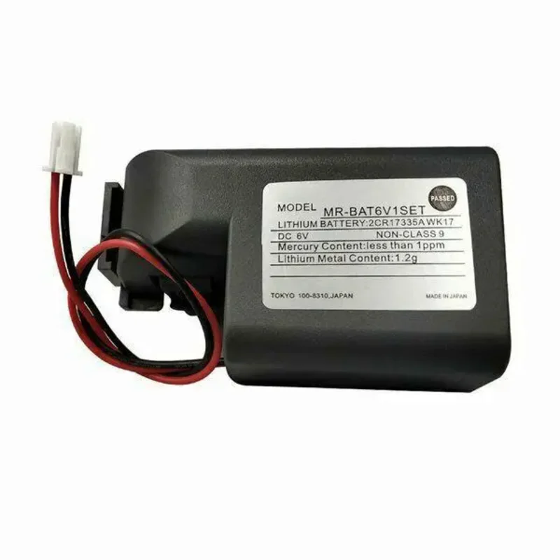 5X for MR-BAT6V1SET Mitsuishi 1650mAh 6V PLC Battery 2CR17335A WK17 with Plug