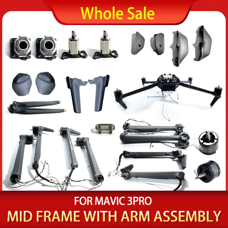 

New Mid Frame With Arm Assembly Front Rear Axis Landing Gear Arm LED Cover Repair Spare Parts For Mavic 3PRO